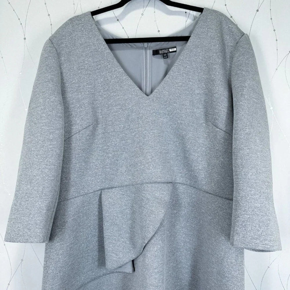 Badgley Mischka Heather Gray Scuba Dress $365 - Picture 8 of 14